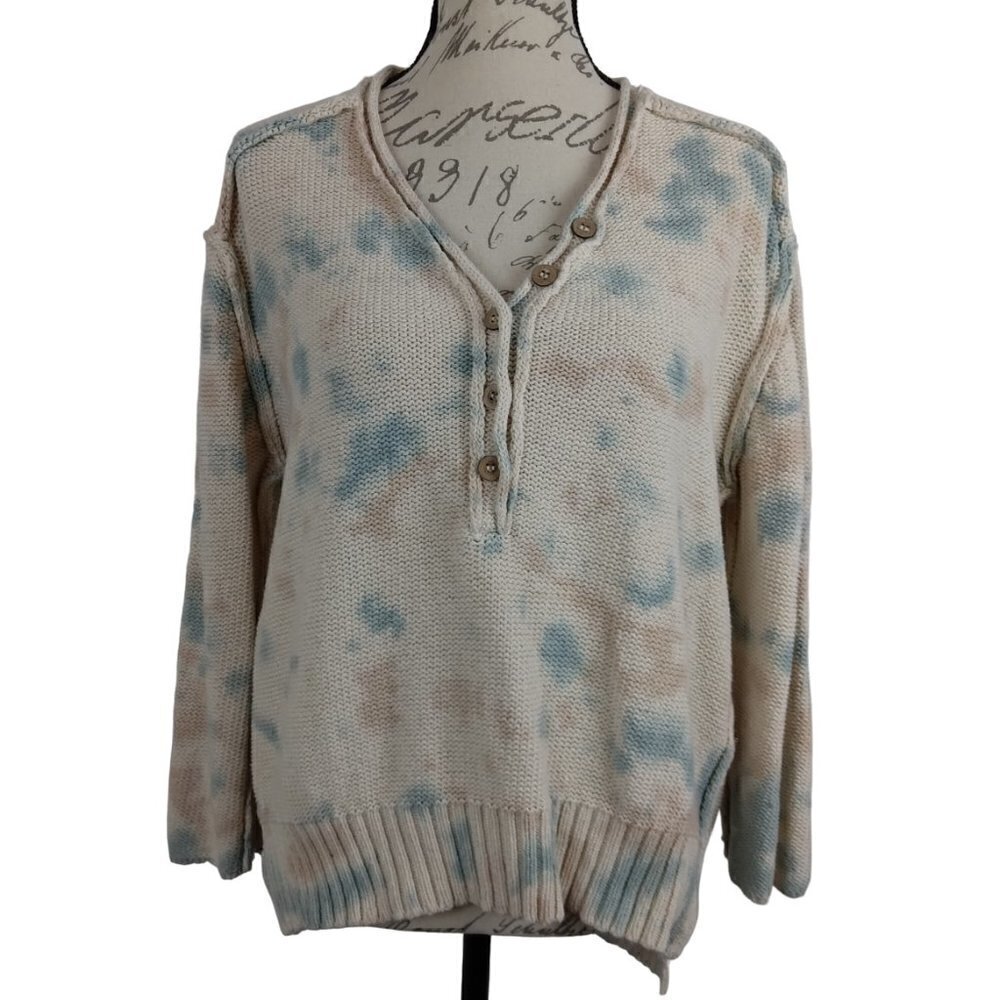 Vintage Havana | Cotton Pastel Tie Dye Sweater | Size M
